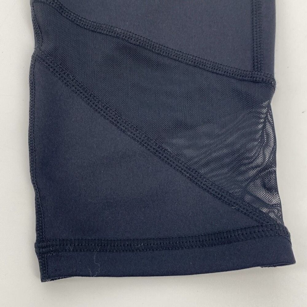 Zella High -Rise Mesh Crop Athletic Active Leggings Black‎ Small - Picture 3 of 9